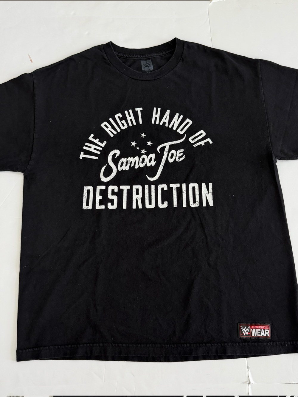 WWE Samoa Joe The Right Hand of Destruction Black T-Shirt Mens Size XL Wrestling